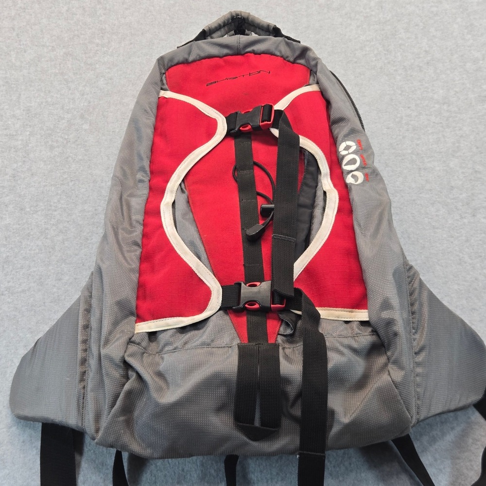 Vintage Burton ak Backcountry Snowboarding Backpack Red Grey Technical Gear